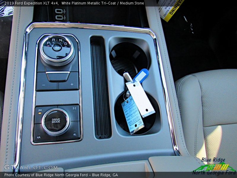 White Platinum Metallic Tri-Coat / Medium Stone 2019 Ford Expedition XLT 4x4
