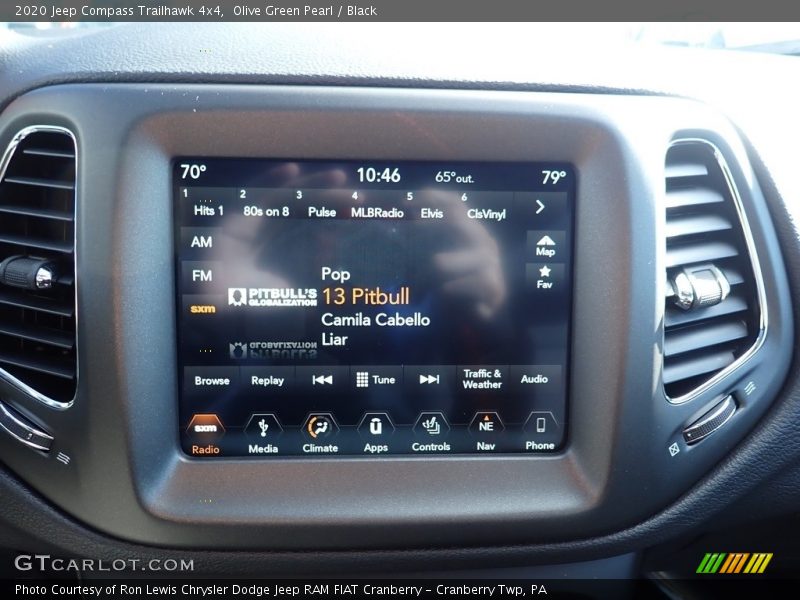 Controls of 2020 Compass Trailhawk 4x4