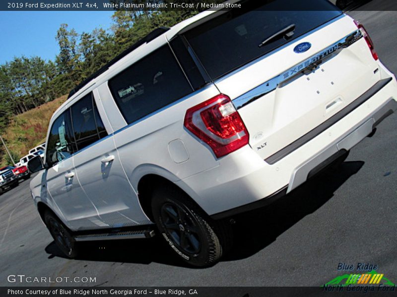 White Platinum Metallic Tri-Coat / Medium Stone 2019 Ford Expedition XLT 4x4