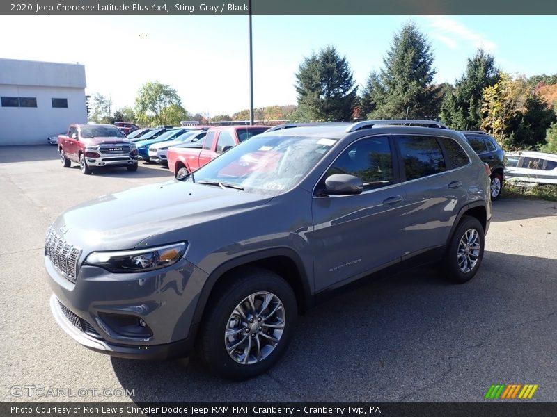 Sting-Gray / Black 2020 Jeep Cherokee Latitude Plus 4x4