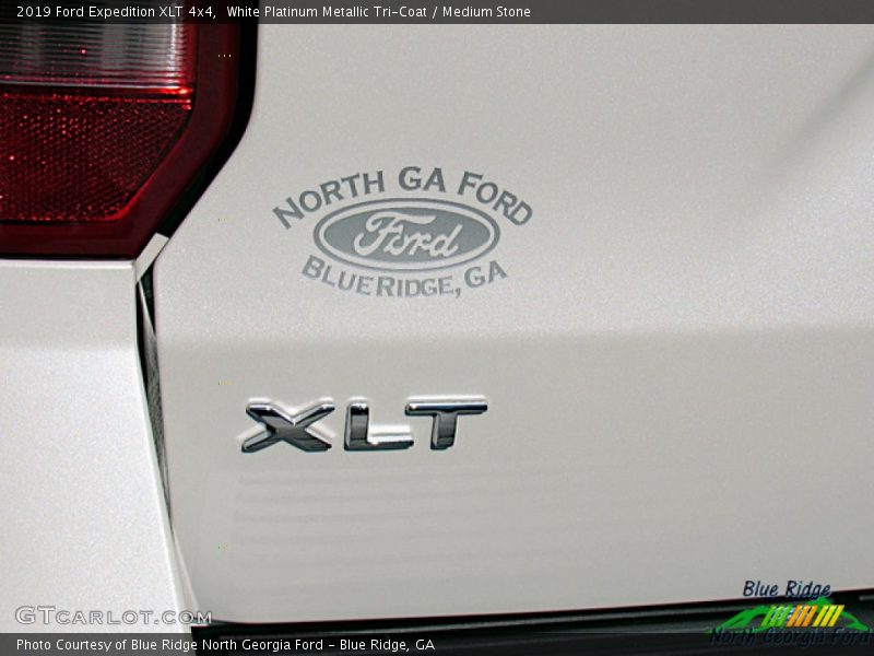 White Platinum Metallic Tri-Coat / Medium Stone 2019 Ford Expedition XLT 4x4