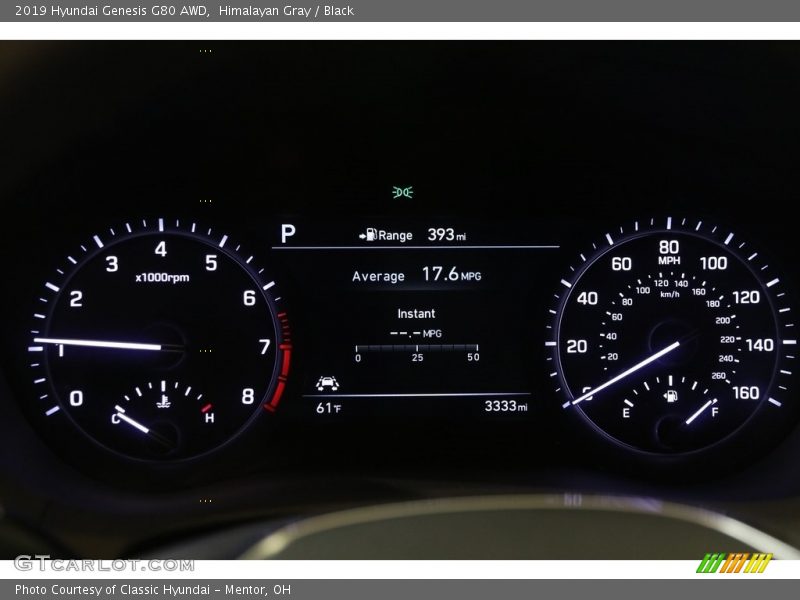  2019 Genesis G80 AWD G80 AWD Gauges
