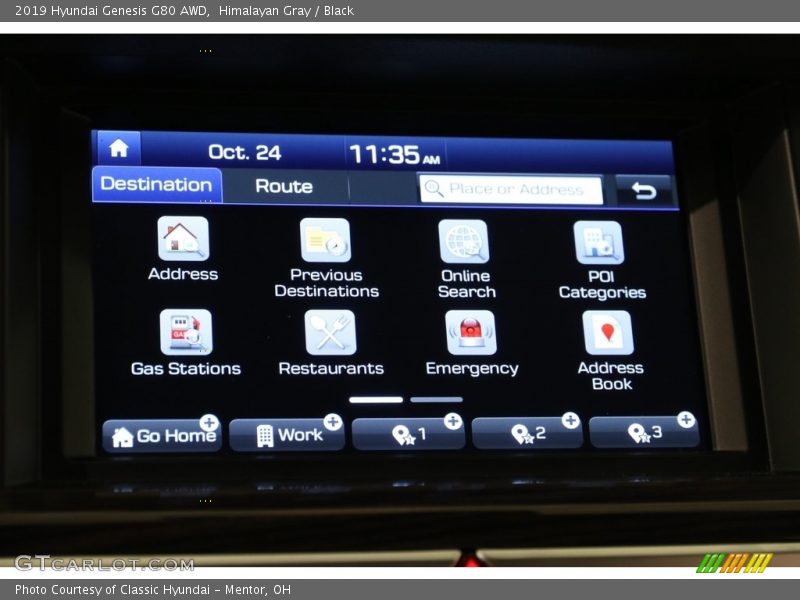 Himalayan Gray / Black 2019 Hyundai Genesis G80 AWD