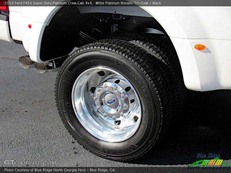 White Platinum Metallic Tri-Coat / Black 2019 Ford F450 Super Duty Platinum Crew Cab 4x4