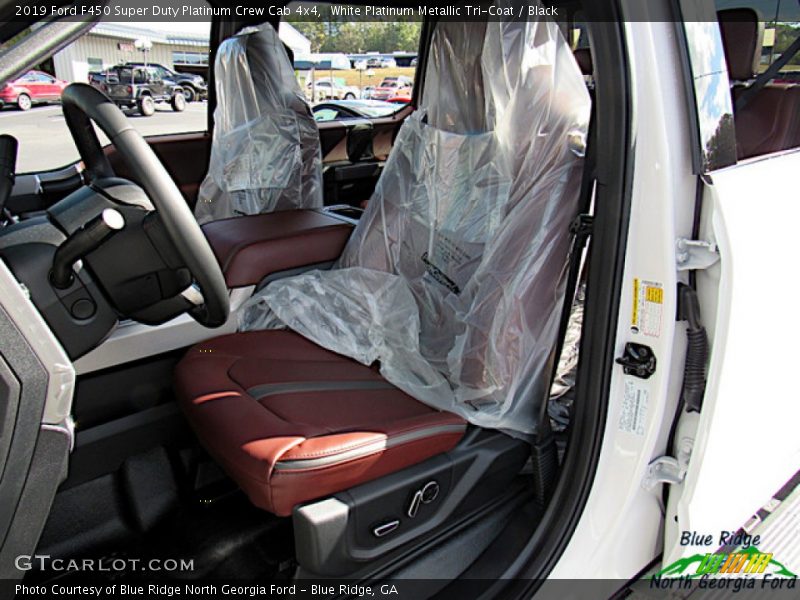 White Platinum Metallic Tri-Coat / Black 2019 Ford F450 Super Duty Platinum Crew Cab 4x4