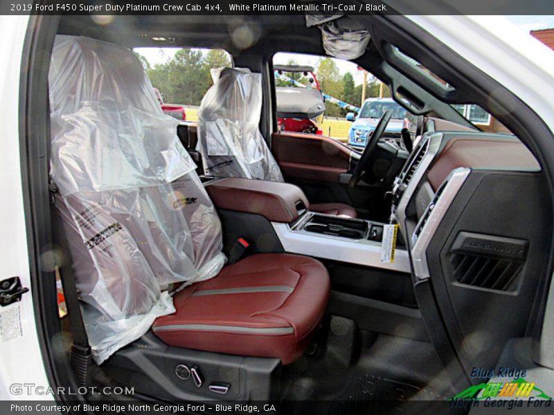 White Platinum Metallic Tri-Coat / Black 2019 Ford F450 Super Duty Platinum Crew Cab 4x4