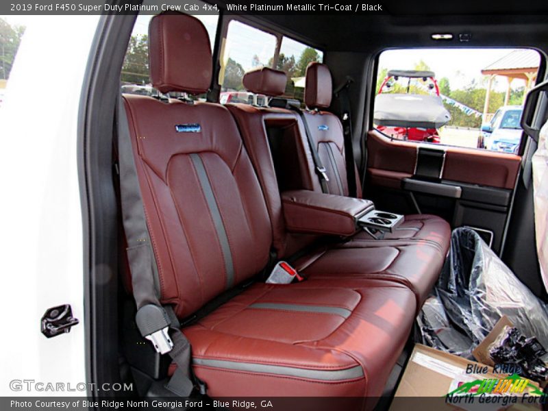 White Platinum Metallic Tri-Coat / Black 2019 Ford F450 Super Duty Platinum Crew Cab 4x4