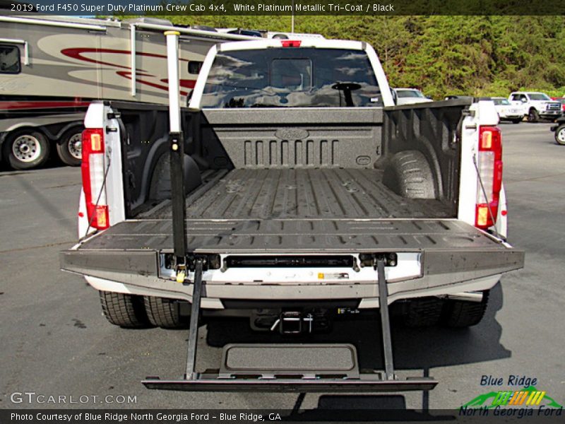 White Platinum Metallic Tri-Coat / Black 2019 Ford F450 Super Duty Platinum Crew Cab 4x4