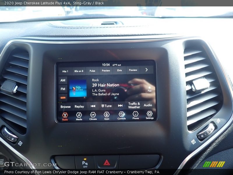 Sting-Gray / Black 2020 Jeep Cherokee Latitude Plus 4x4
