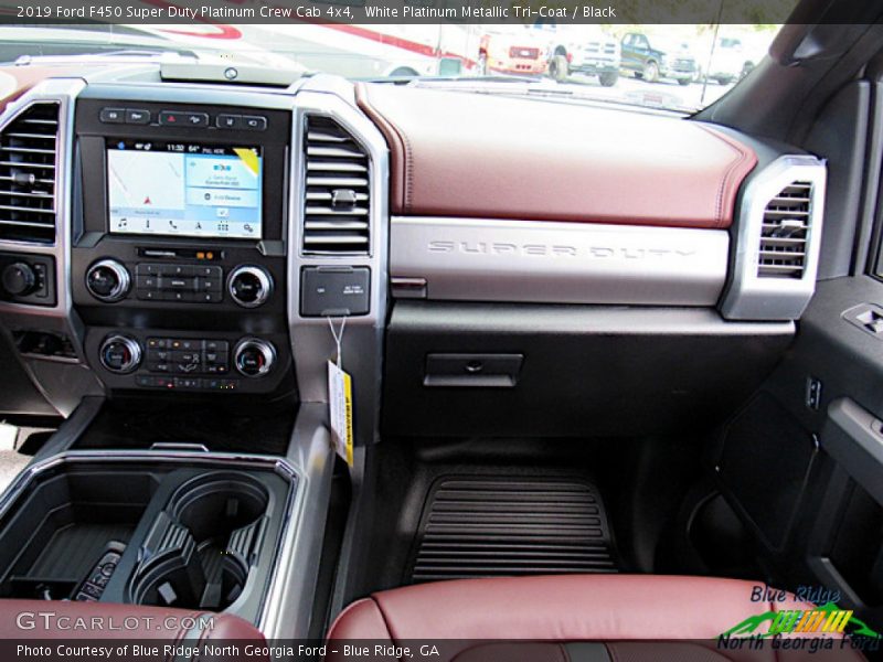 White Platinum Metallic Tri-Coat / Black 2019 Ford F450 Super Duty Platinum Crew Cab 4x4