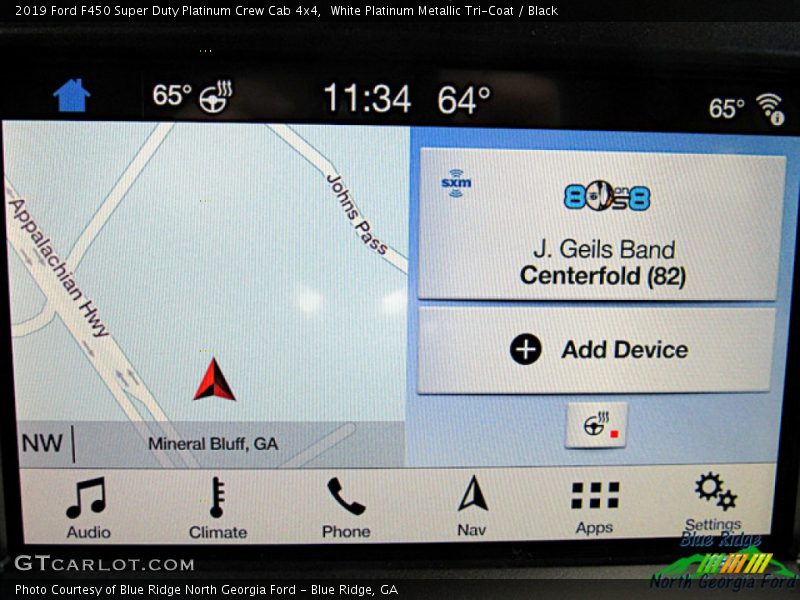 White Platinum Metallic Tri-Coat / Black 2019 Ford F450 Super Duty Platinum Crew Cab 4x4