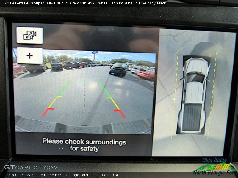 White Platinum Metallic Tri-Coat / Black 2019 Ford F450 Super Duty Platinum Crew Cab 4x4