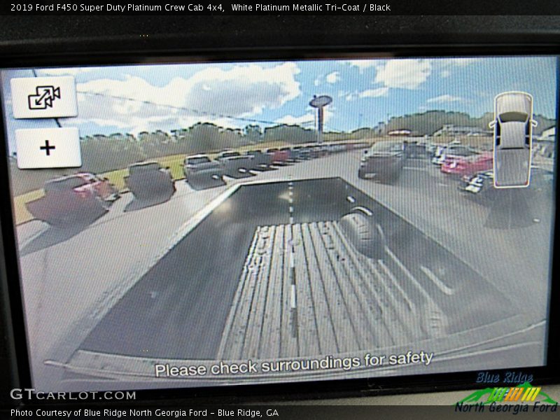 White Platinum Metallic Tri-Coat / Black 2019 Ford F450 Super Duty Platinum Crew Cab 4x4