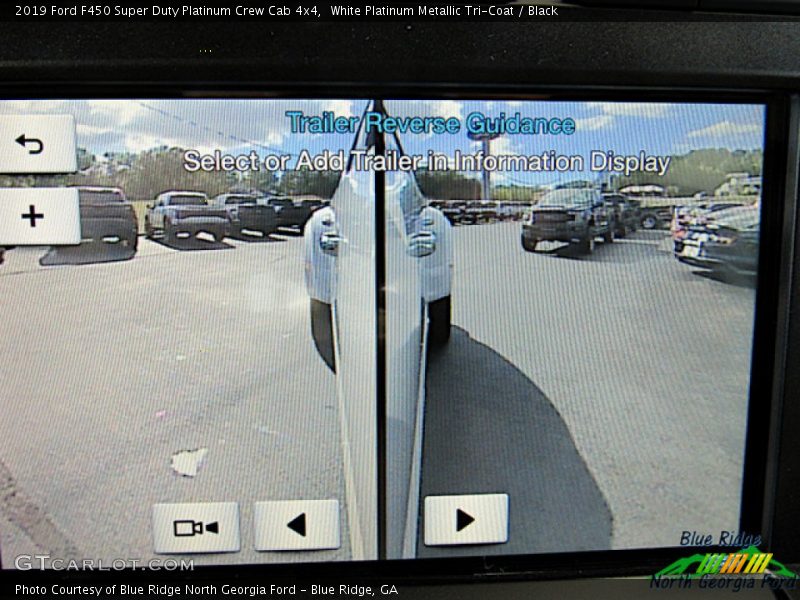 White Platinum Metallic Tri-Coat / Black 2019 Ford F450 Super Duty Platinum Crew Cab 4x4
