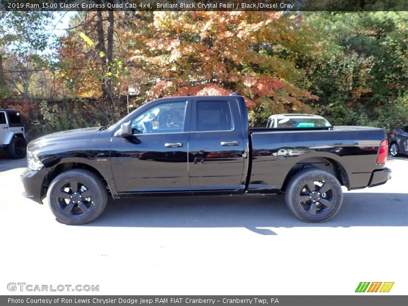 Brilliant Black Crystal Pearl / Black/Diesel Gray 2019 Ram 1500 Classic Express Quad Cab 4x4