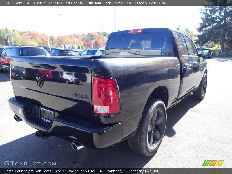 Brilliant Black Crystal Pearl / Black/Diesel Gray 2019 Ram 1500 Classic Express Quad Cab 4x4