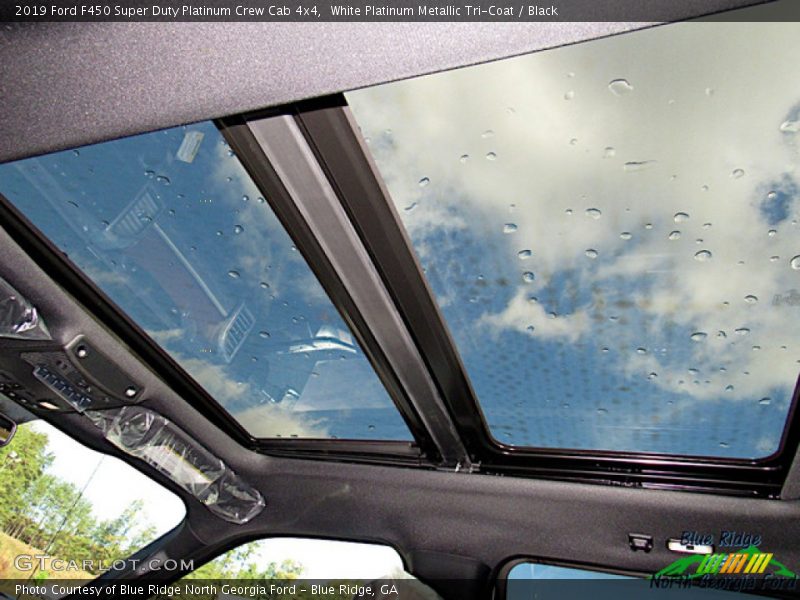 White Platinum Metallic Tri-Coat / Black 2019 Ford F450 Super Duty Platinum Crew Cab 4x4