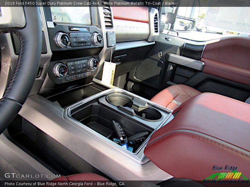 White Platinum Metallic Tri-Coat / Black 2019 Ford F450 Super Duty Platinum Crew Cab 4x4