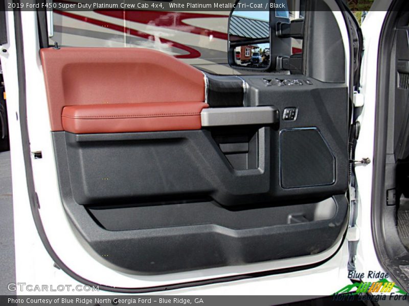 White Platinum Metallic Tri-Coat / Black 2019 Ford F450 Super Duty Platinum Crew Cab 4x4