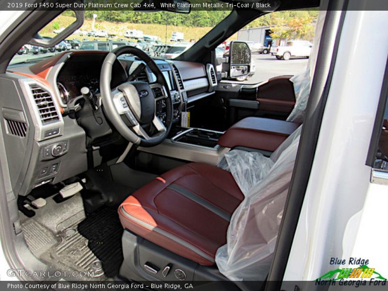 White Platinum Metallic Tri-Coat / Black 2019 Ford F450 Super Duty Platinum Crew Cab 4x4