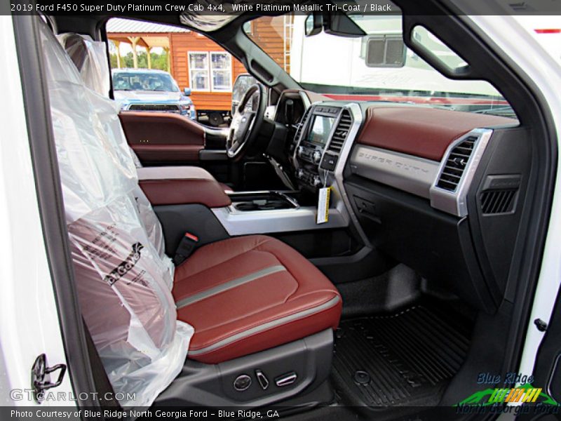 White Platinum Metallic Tri-Coat / Black 2019 Ford F450 Super Duty Platinum Crew Cab 4x4