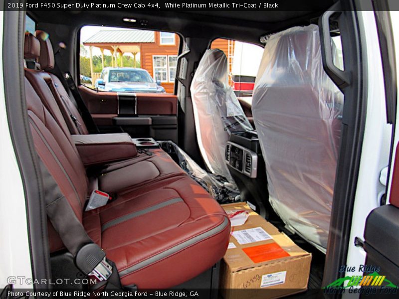 White Platinum Metallic Tri-Coat / Black 2019 Ford F450 Super Duty Platinum Crew Cab 4x4