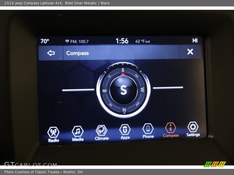 Billet Silver Metallic / Black 2019 Jeep Compass Latitude 4x4