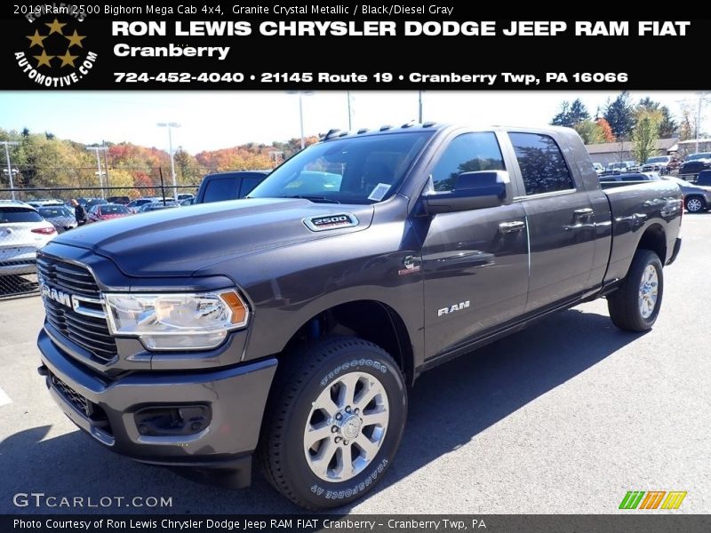 Granite Crystal Metallic / Black/Diesel Gray 2019 Ram 2500 Bighorn Mega Cab 4x4