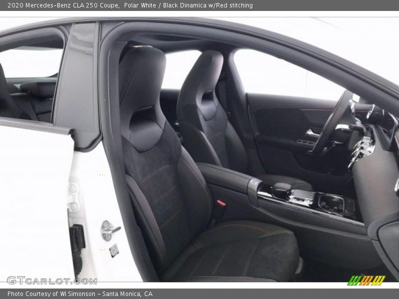 Polar White / Black Dinamica w/Red stitching 2020 Mercedes-Benz CLA 250 Coupe