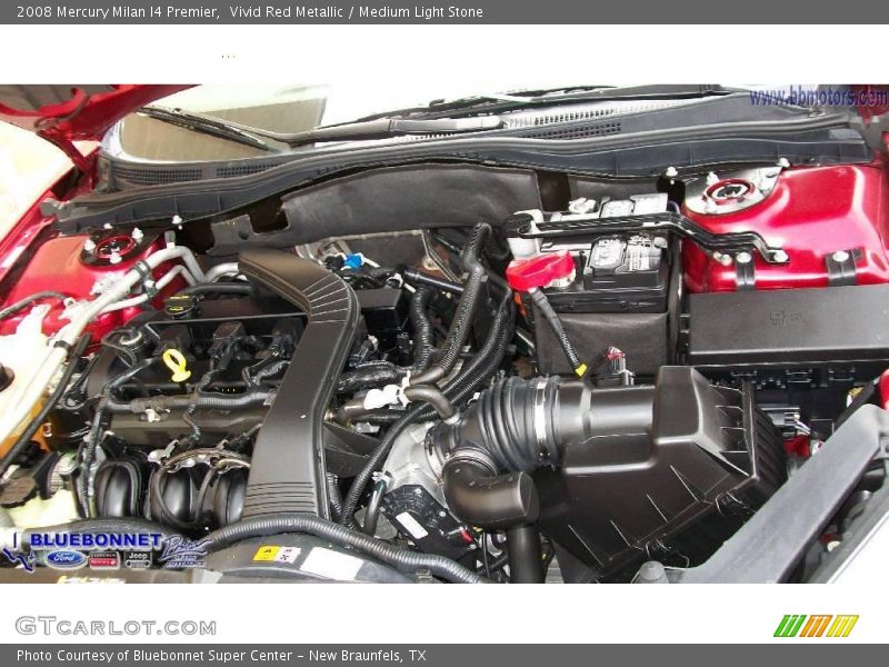 Vivid Red Metallic / Medium Light Stone 2008 Mercury Milan I4 Premier