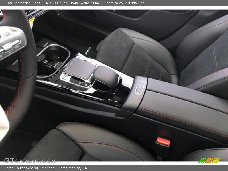 Polar White / Black Dinamica w/Red stitching 2020 Mercedes-Benz CLA 250 Coupe