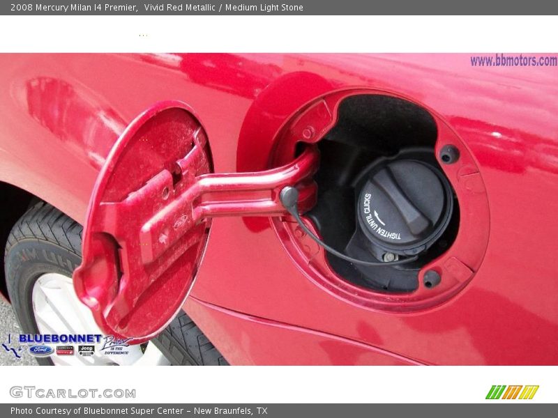 Vivid Red Metallic / Medium Light Stone 2008 Mercury Milan I4 Premier