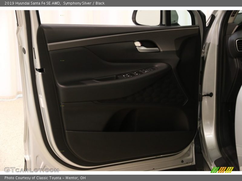 Symphony Silver / Black 2019 Hyundai Santa Fe SE AWD