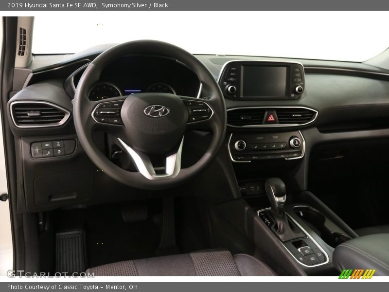 Symphony Silver / Black 2019 Hyundai Santa Fe SE AWD