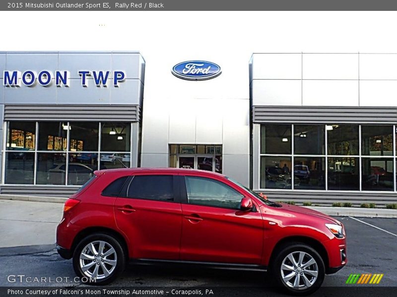 Rally Red / Black 2015 Mitsubishi Outlander Sport ES