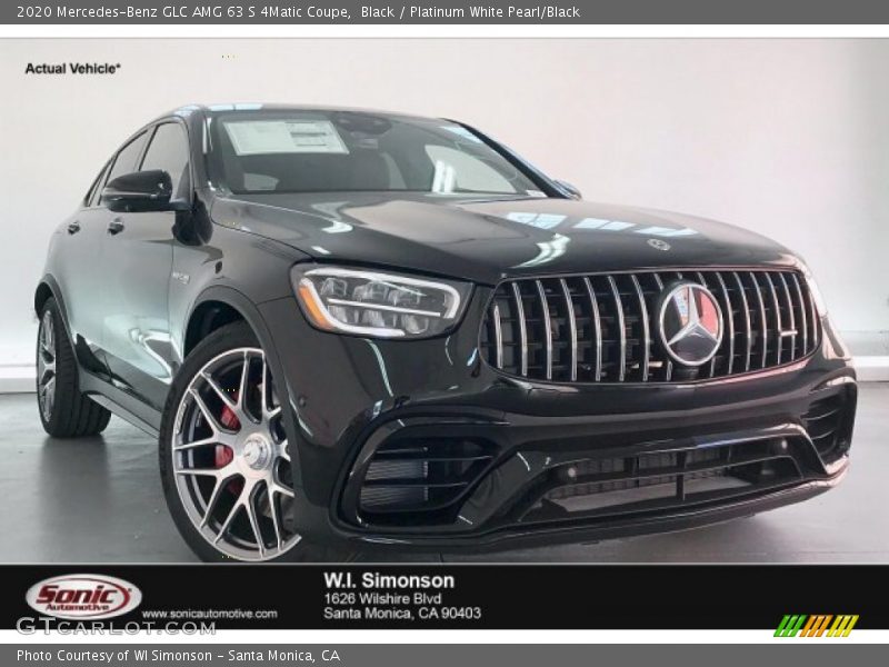 Black / Platinum White Pearl/Black 2020 Mercedes-Benz GLC AMG 63 S 4Matic Coupe