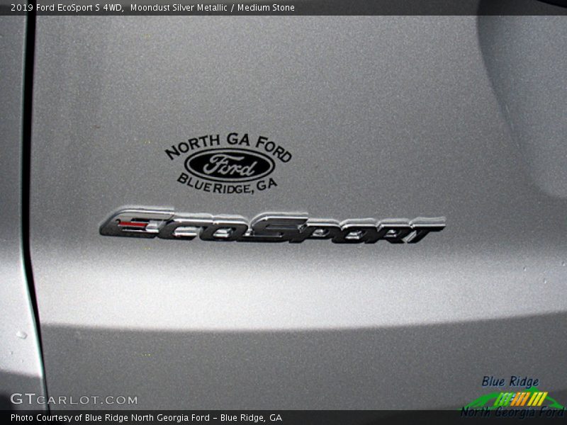 Moondust Silver Metallic / Medium Stone 2019 Ford EcoSport S 4WD
