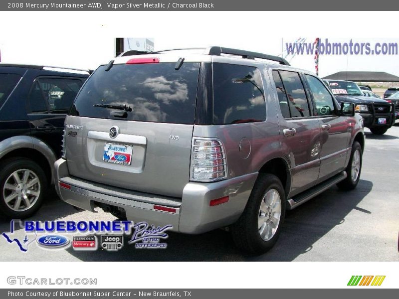 Vapor Silver Metallic / Charcoal Black 2008 Mercury Mountaineer AWD