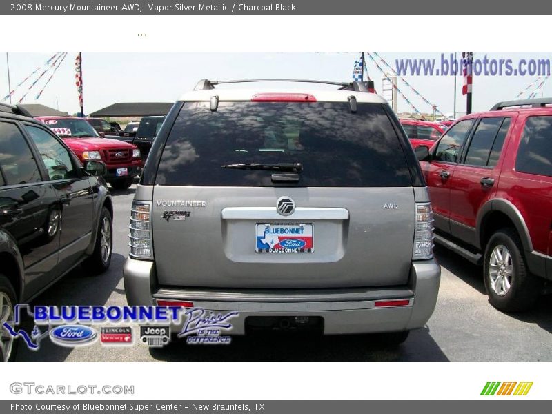 Vapor Silver Metallic / Charcoal Black 2008 Mercury Mountaineer AWD