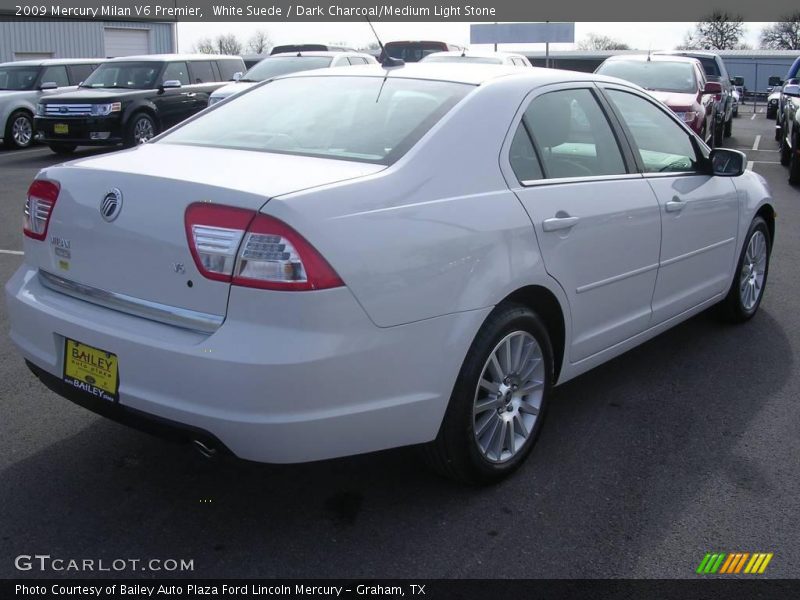 White Suede / Dark Charcoal/Medium Light Stone 2009 Mercury Milan V6 Premier