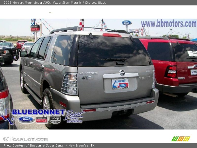 Vapor Silver Metallic / Charcoal Black 2008 Mercury Mountaineer AWD