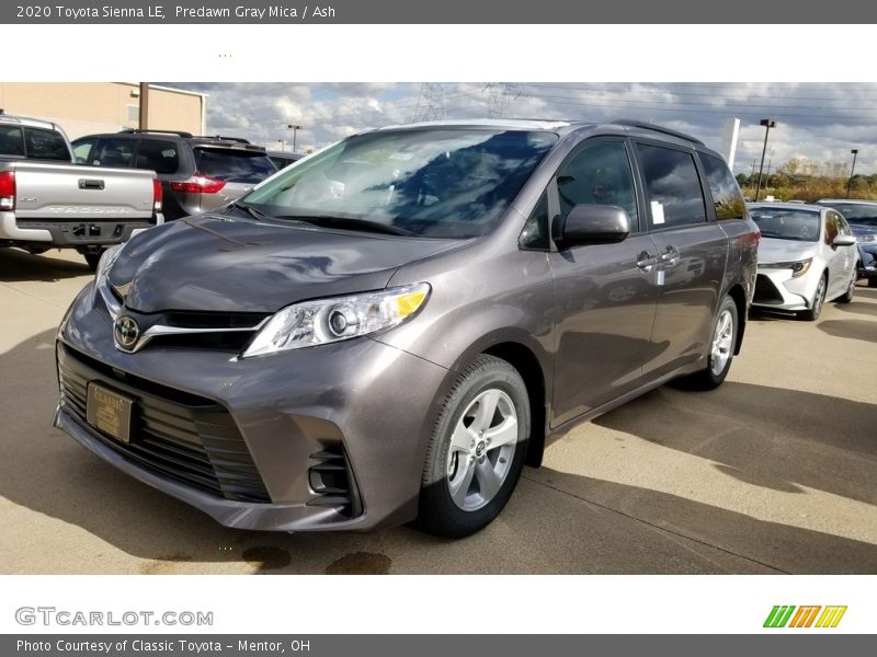 Predawn Gray Mica / Ash 2020 Toyota Sienna LE