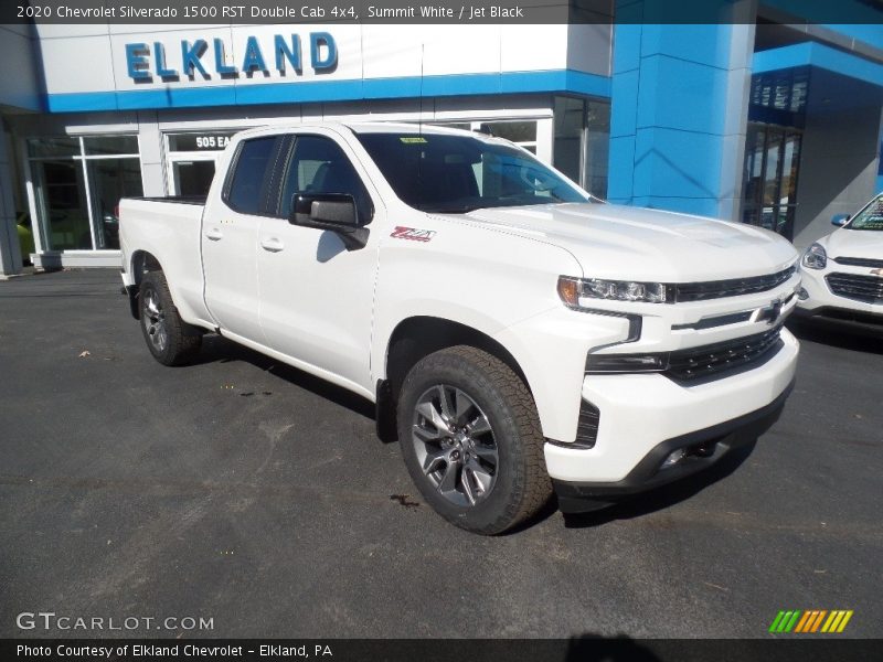 Summit White / Jet Black 2020 Chevrolet Silverado 1500 RST Double Cab 4x4