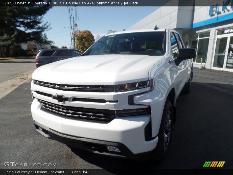 Summit White / Jet Black 2020 Chevrolet Silverado 1500 RST Double Cab 4x4