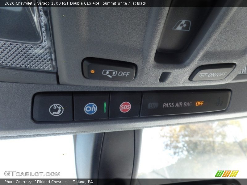 Summit White / Jet Black 2020 Chevrolet Silverado 1500 RST Double Cab 4x4