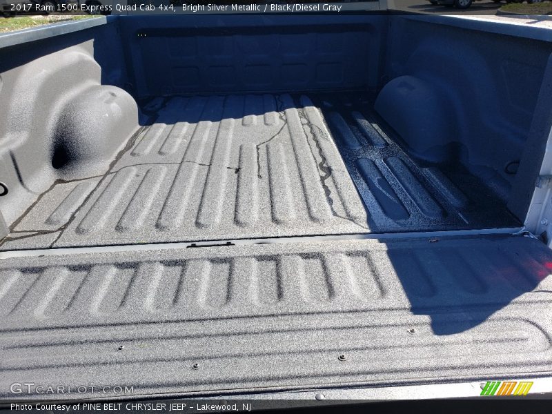 Bright Silver Metallic / Black/Diesel Gray 2017 Ram 1500 Express Quad Cab 4x4
