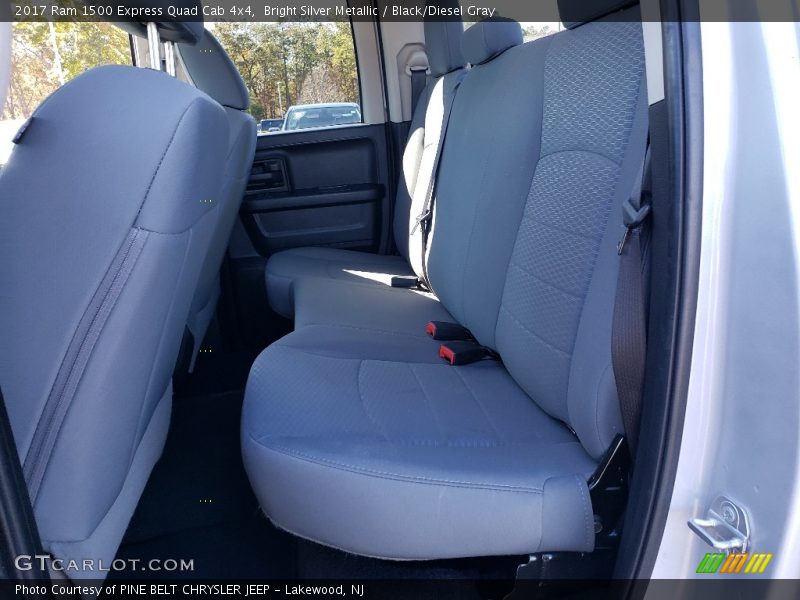 Bright Silver Metallic / Black/Diesel Gray 2017 Ram 1500 Express Quad Cab 4x4