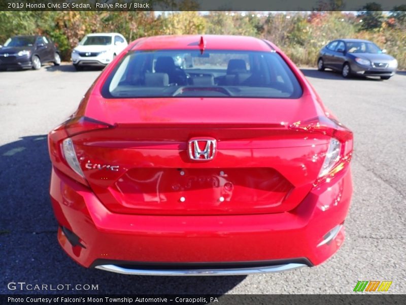 Rallye Red / Black 2019 Honda Civic EX Sedan