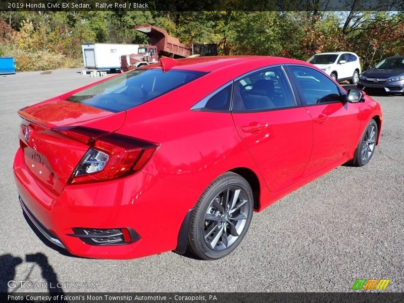 Rallye Red / Black 2019 Honda Civic EX Sedan