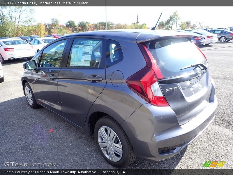 Modern Steel Metallic / Black 2019 Honda Fit LX